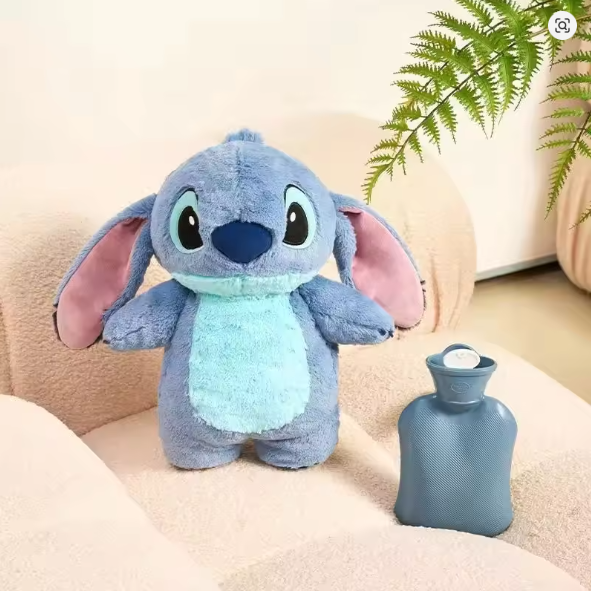 Bolsa de agua caliente con peluche a juego